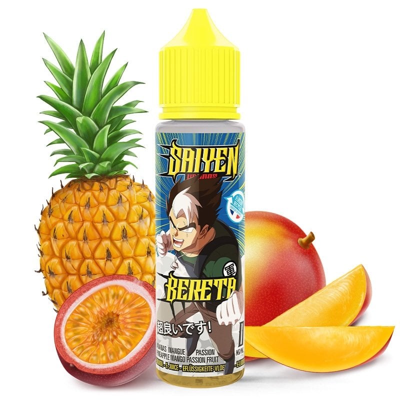 Bereta Saiyen Vapors / Ananas - Mangue - Fruit de la passion