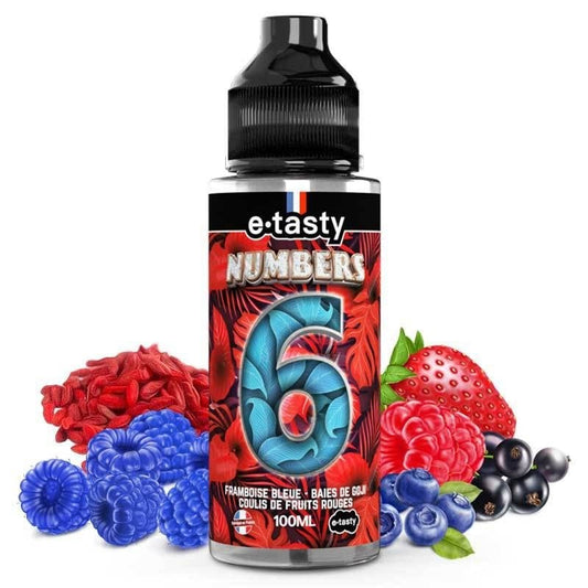 Numbers 6 E-Tasty / Framboise bleue - Baies de goji - Fruits rouges