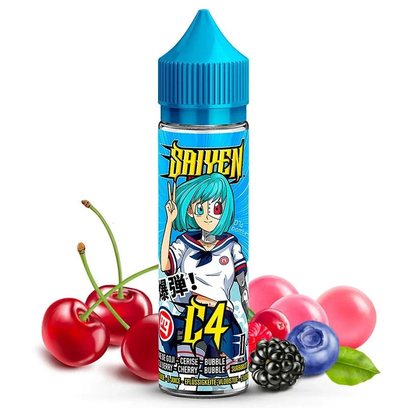 C4 Saiyen Vapors / Baie de goji - Cerise - Bubblegum