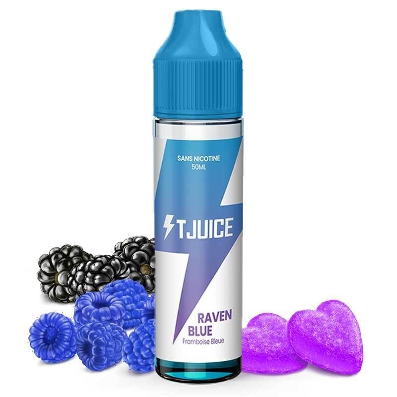 Raven Blue T-Juice / Bonbon - Framboise bleue - Mûre