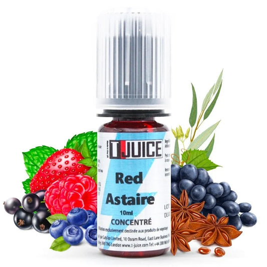 Concentré Red Astaire T-juice / Fruits rouges - Raisin noir - Eucalyptus - Anis - Menthe